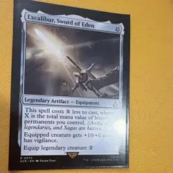 Wizards of the Coast MTG Excalibur, Sword of Eden 0072 Ext Art Foil Rare EN - Image 3
