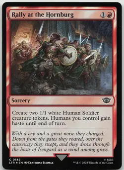 Rally at the Hornburg FOIL Common The Lord of the Rings LP MTG - Image 1