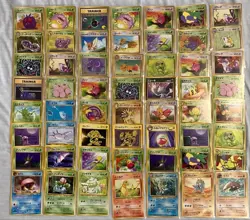 Pokemon Old Back Normal Card Lot Japanese TCG Collectible 13+ - Image 1