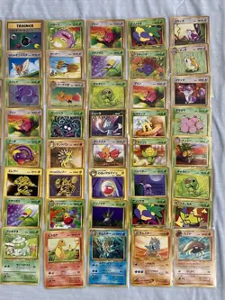 Pokemon Old Back Normal Card Lot Japanese TCG Collectible 13+ - Image 3