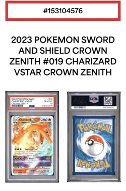 Pokemon TCG SWSH Crown Zenith Charizard VSTAR 019/159 Ultra Rare Holo PSA 10 - Image 1