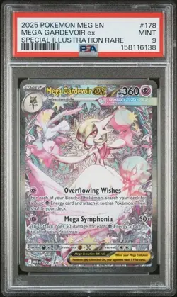Pokemon PSA 9 Mega Evolutions Mega Gardevoir ex SIR #178 - Image 1