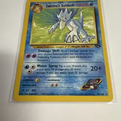 WoTC Pokemon Gym Challenge Sabrina's Golduck 30/132 Rare Regular 70HP Eng - Image 2
