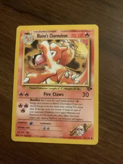 Pokemon TCG Blaine's Charmeleon Card 31/132 Gym Challenge Regular LP - Image 1