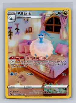 Altaria GG19/GG70 Holo Crown Zenith Galarian Gallery Pokemon NM - Image 1