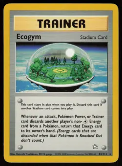 Ecogym 84/111 Rare Neo Genesis Pokemon Unlimited LP - Image 1