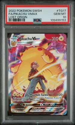 ***PSA 10*** POKEMON - SWORD & SHIELD - LOST ORIGIN - PIKACHU VMAX #TG17 - Image 1