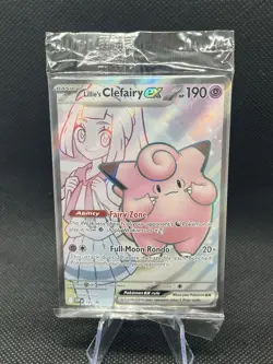 Pokemon LILLIE'S CLEFAIRY EX SVP 195 Journey Together FULL ART PROMO - Sealed - Image 1