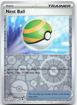 NEST BALL 181/198 Scarlet & Violet Pokemon Reverse Holo Uncommon Near Mint - Image 1