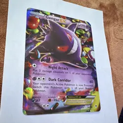Gengar EX 34/119 XY 170 HP Eng JUMBO oversized - Image 1