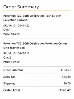 Pokemon 30th Celebration Pokemon Center ETB Exclusive (Pre order) - Image 4