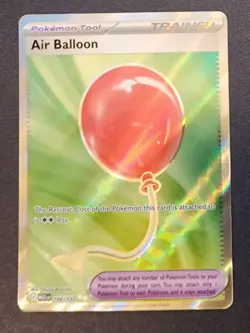 AIR BALLOON Ultra Rare Holo Trainer #166/132 Pokemon Mega Evolutions English NM - Image 1