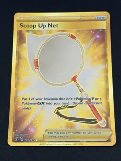 Scoop Up Net 207/192 Gold Secret Rare Pokemon 2020 Rebel Clash NM - Image 1