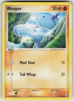 Wooper 79/115 Common Unseen Forces Pokemon Lightly Played - Image 1