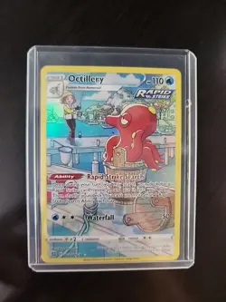 Pokemon TCG Octillery Brilliant Stars TG03/TG30 Holo Secret Rare - Image 1