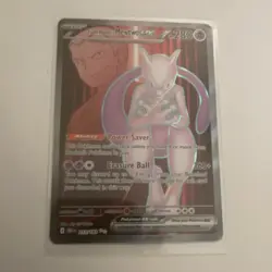 The Pokemon Company 2024 SV10 Team Rocket's Mewtwo ex #213/182 EN Full Art Holo - Image 1