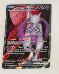 Pokemon TCG Team Rockets Mewtwo EX 213/182 Full Art Destined Rivals - Image 1