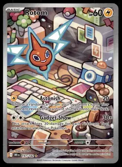 Rotom 197/182 Illustration Rare Destined Rivals Pokemon Holo Near Mint - Image 1