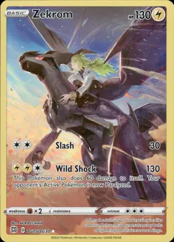Zekrom TG05/TG30 Holo Brilliant Stars Trainer Gallery Pokemon NM - Image 1