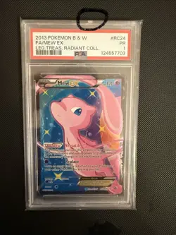 PSA 1 Legendary Treasures Radiant Collection- Mew EX RC24/RC25. READ DESCRIPTION - Image 4