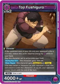 Toji Fushiguro Foil - UEX02BT/JJK-3-026 NM - Union Arena - Image 1