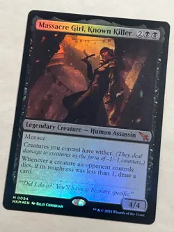 MTG - Massacre Girl, Known Killer - MKM - Foil - Mythic - NM - Magic the Gatheri - Image 1