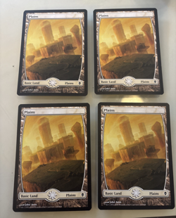 Original Zendikar Full Art Plains #230 X4 (Playset) MTG Magic the Gathering - Image 1
