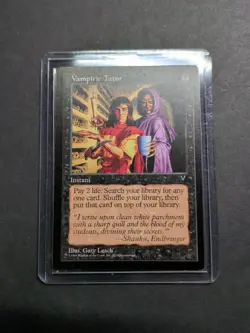 Magic the Gathering Vampiric Tutor Visions Black Instant Card LP - Image 1