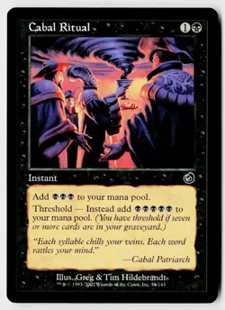MTG Torment #51 Cabal Ritual Lightly played - Image 1