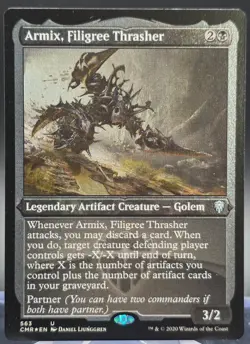 Armix, Filigree Thrasher #536 Commander Legends Etched Foil Uncommon - Image 1