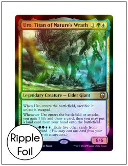 1x Uro, Titan of Nature's Wrath, Ripple Foil, Modern Horizons 3, Magic MTG NM - Image 1