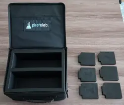Pirate Lab TCG MTG 2 Compartment Travel Bag, with dividers, strap, and dice bag - Image 2