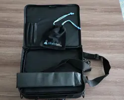 Pirate Lab TCG MTG 2 Compartment Travel Bag, with dividers, strap, and dice bag - Image 3