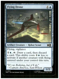 Flying Drone 621 Common Commander: Marvel Super Heroes Magic: The Gathering NM - Image 1