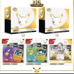 2x Pokemon Center 30th Celebration ETBs + 3 Collections *Pre Sale* Ships In Sept - Image 1