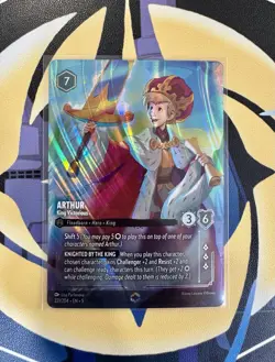 Disney Lorcana Arthur King Victorious 221/204 Enchanted - Image 1