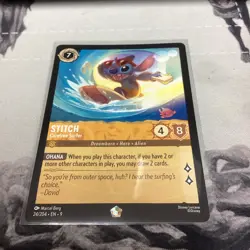 Disney Lorcana Fabled Stitch Carefree Surfer Legendary Card 24/204 Non Foiled - Image 2