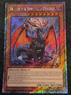 Yugioh Albion the Shrouded Dragon RA05-EN019 Platinum Secret Rare 1st Edition - Image 1
