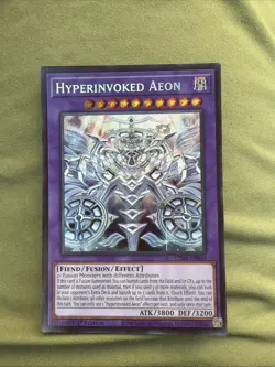 Yugioh Hyperinvoked Aeon CORI-EN033 Secret Rare 1st Edition NM - Image 1