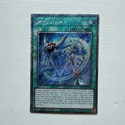 Yu-Gi-Oh Invocation Platinum Secret Rare Card NM Condition, RA04-EN281 Spell - Image 1