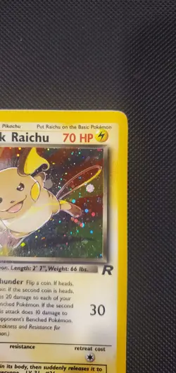 Pokemon Dark Raichu Team Rocket 83/82 Holo VLP Vintage Amazing Condition Secret - Image 3