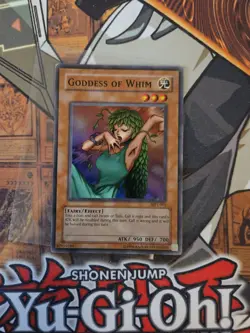YUGIOH GODDESS OF WHIM MP1-003 SUPER UNLIMITED ED MP PROMO - Image 2