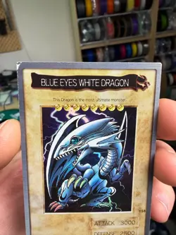 Blue Eyes White Dragon English Ver. Bandai Yugioh 1999 113 Japanese - Image 3