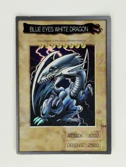 Blue-Eyes White Dragon #9 1998 Bandai Yu-Gi-Oh! OCG Super Rare LP - Image 1