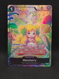 One Piece TCG English OP05-088 Mansherry Alt Art Parallel - Image 1