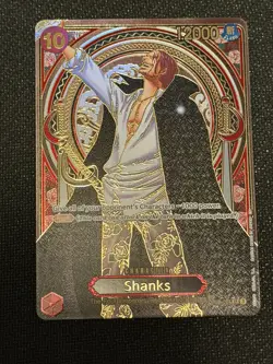 One Piece CCG Shanks - OP09-004 (SP) (Gold) - Carrying On His Will (OP13) Foil - Image 5