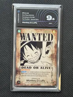 OP13-118 Monkey D. Luffy Wanted AiGrading - One Piece TCG ENG - Image 1