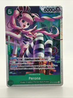 Bandai Perona Full Art Holo Special Rare OP14-033 One Piece Card Game - Image 1