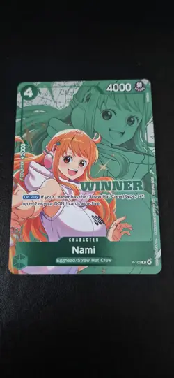 P-102 Nami WINNER Stamp (Winner Pack 2026 Vol. 2) One Piece TCG Promo Card - Image 1