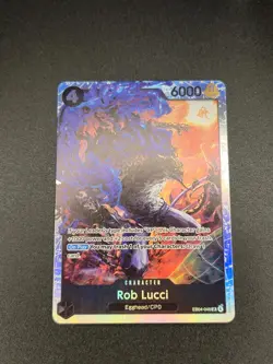 Rob Lucci EB04-048 Super Rare Adventure on Kami's Island One Piece Foil LP - Image 1